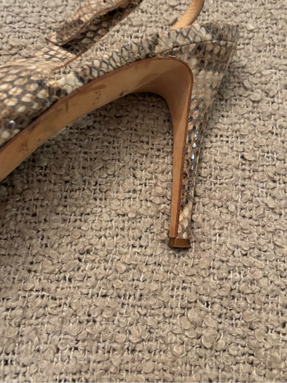 Kate Spade Python Platform Slingback Heels - Picture 7 of 11